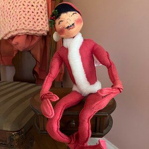 Annalee Large Red Elf - 1990